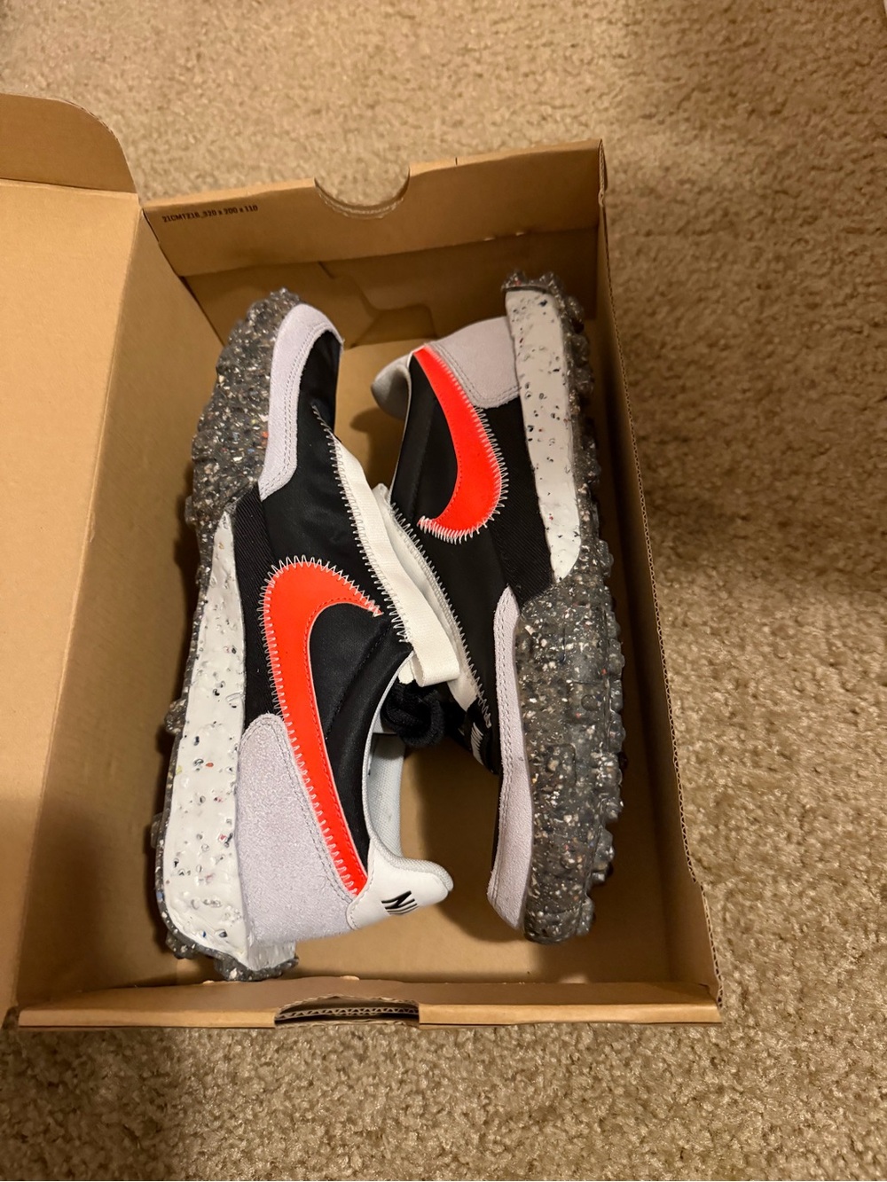 Women Black & Orange Athletic Sneakers - Brand: Nike